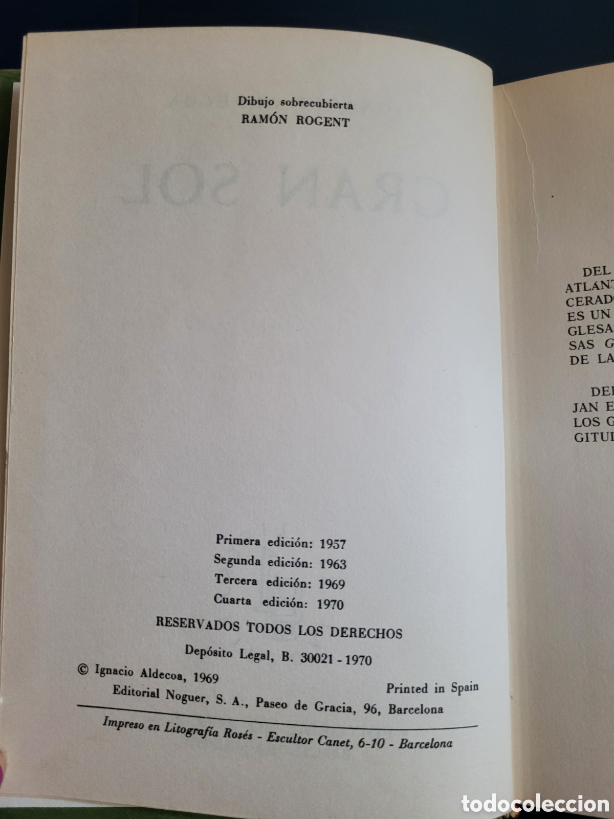 Libros de segunda mano: GRAN SOL IGNACIO ALDECOA NOGUER CUARTA EDICI&Oacute;N 1970 - Foto 2