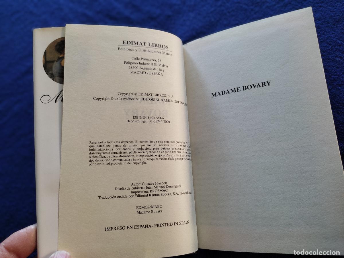 Libros de segunda mano: MADAME BOVARY Gustave Flaubert Edimat Libros A&ntilde;o 2000 - Foto 5