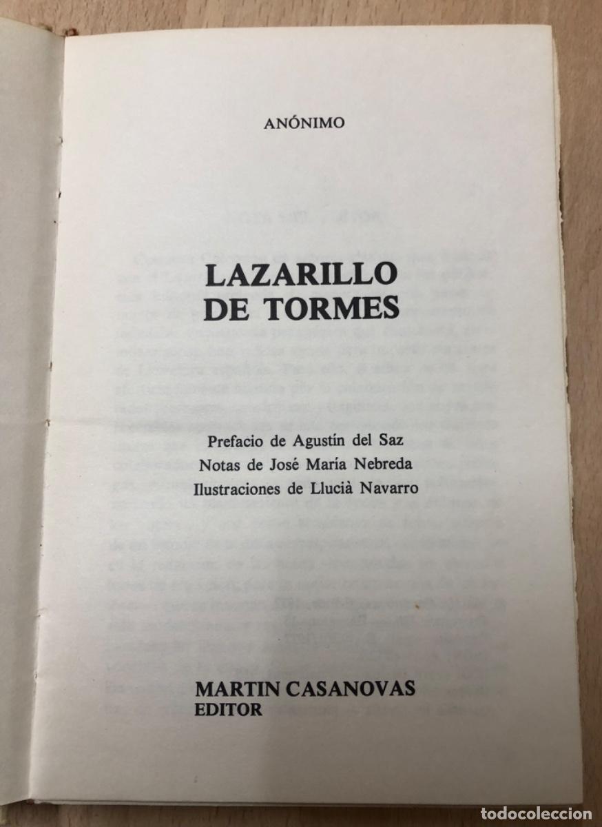 Libros de segunda mano: LIBRO , LAZARILLO DE TORMES AN&Oacute;NIMO COLECCION CLASICOS N&ordm; 1 - Foto 9