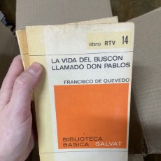 Libros de segunda mano: 13I LA VIDA DEL BUSCON LLAMADO DON PABLOS FRANCISCO DE QUEVEDO BIBLIOTECA BASICA SALVAT. Lote 396444604
