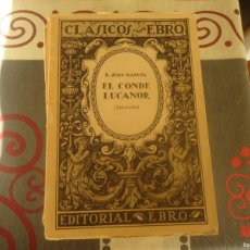 Libros de segunda mano: EL CONDE LUCANOR. Lote 396506884