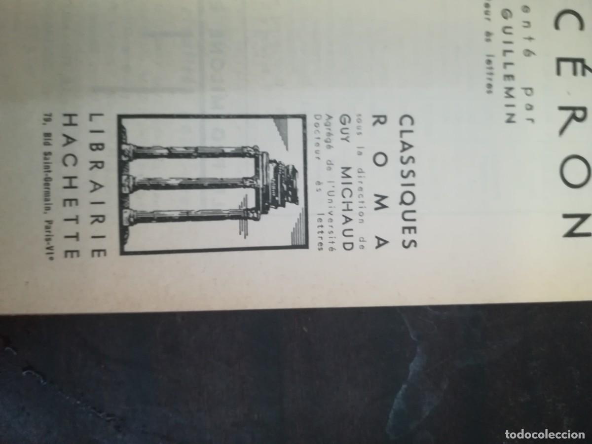 Libros de segunda mano: PRO MILONE DE CICERON / CON317 / ROMA HACHETTE - Foto 5