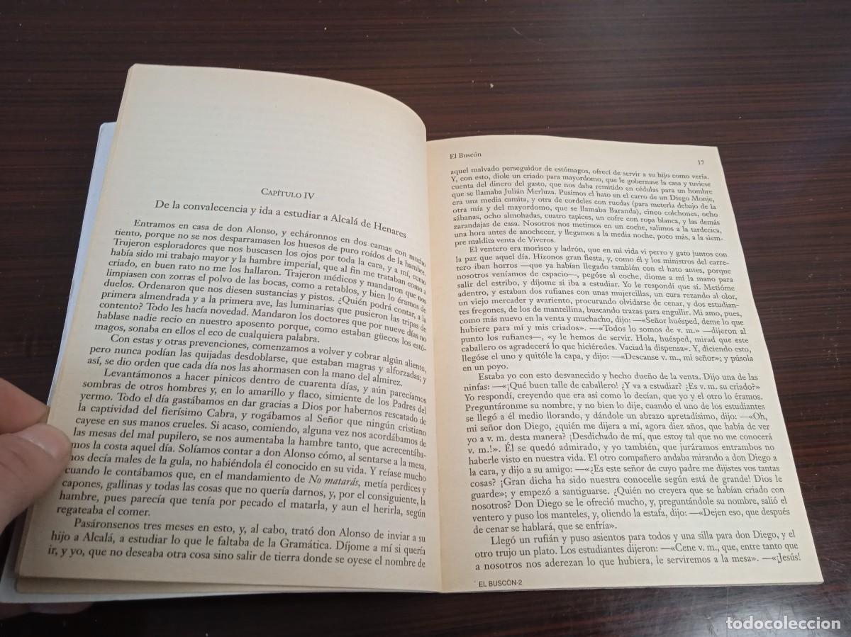 Libros de segunda mano: El Busc&oacute;n. Francisco de Quevedo. Biblioteca el Sol 1991. - Foto 4