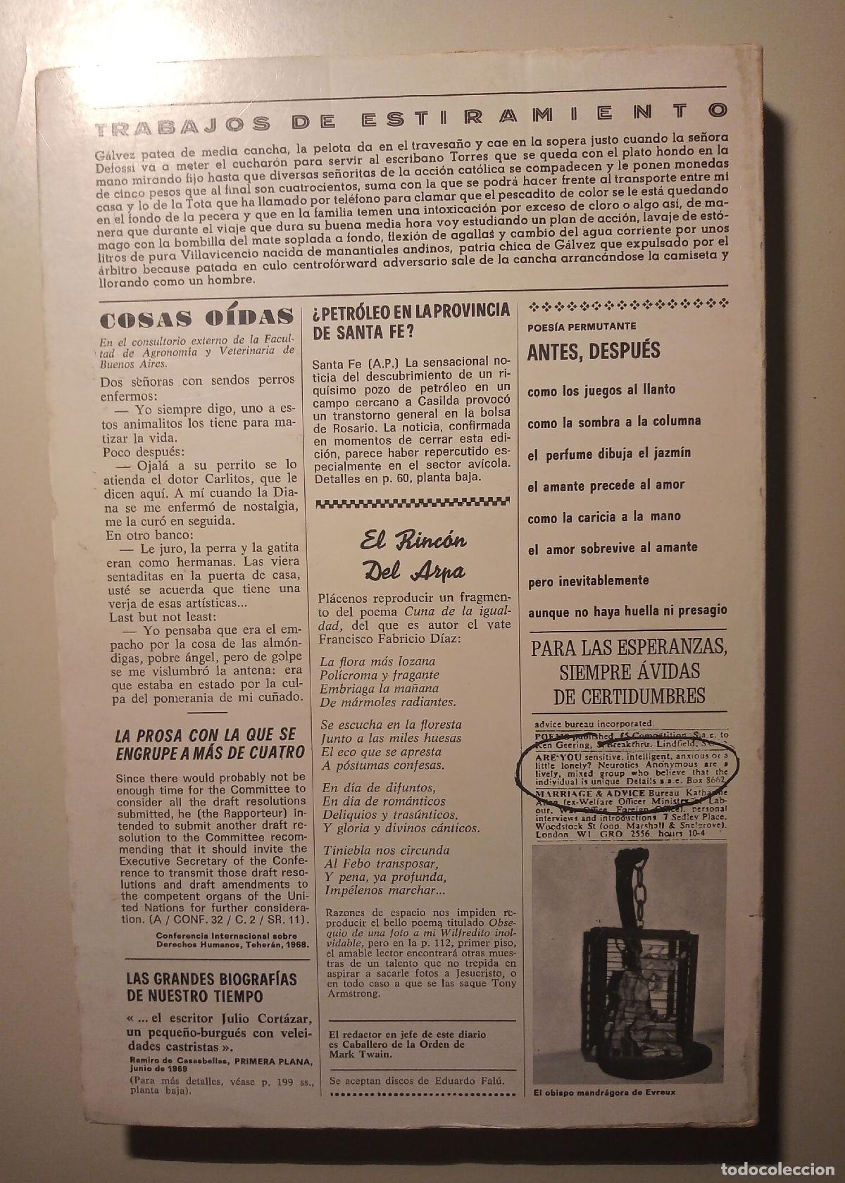 Libros de segunda mano: &Uacute;LTIMO ROUND. CORT&Aacute;ZAR, Julio. 1&ordf; edici&oacute;n. 1969 - Foto 5