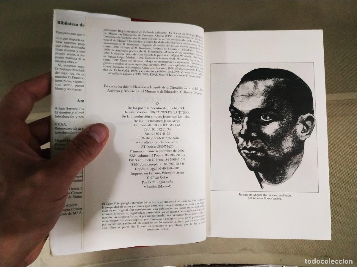 Libros de segunda mano: Antolog&iacute;a comentada II. Prosa - Miguel Hern&aacute;ndez. Ediciones La Torre - Foto 5