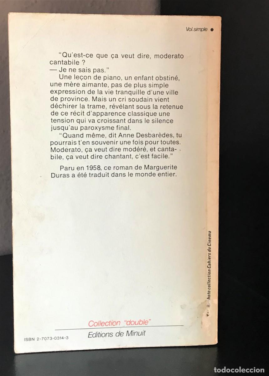 Libros de segunda mano: Moderato Cantabile de Marguerite Duras - Foto 2