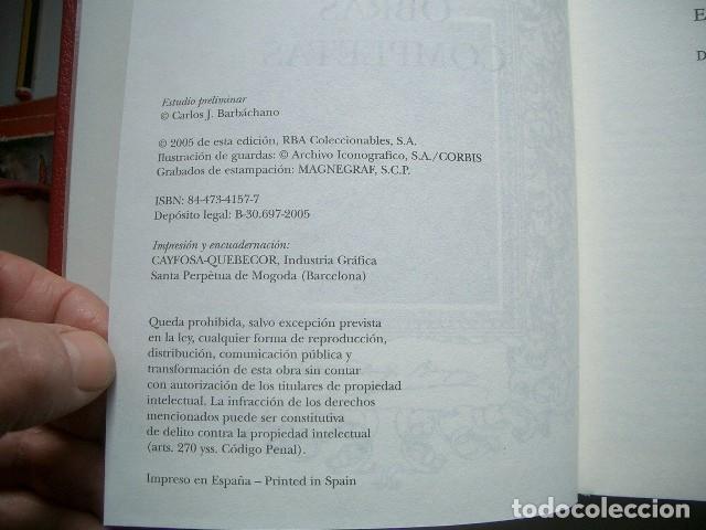 Libros de segunda mano: Gustavo Adolfo B&eacute;cquer, Obras Completas. RBA, 2005 - Foto 4