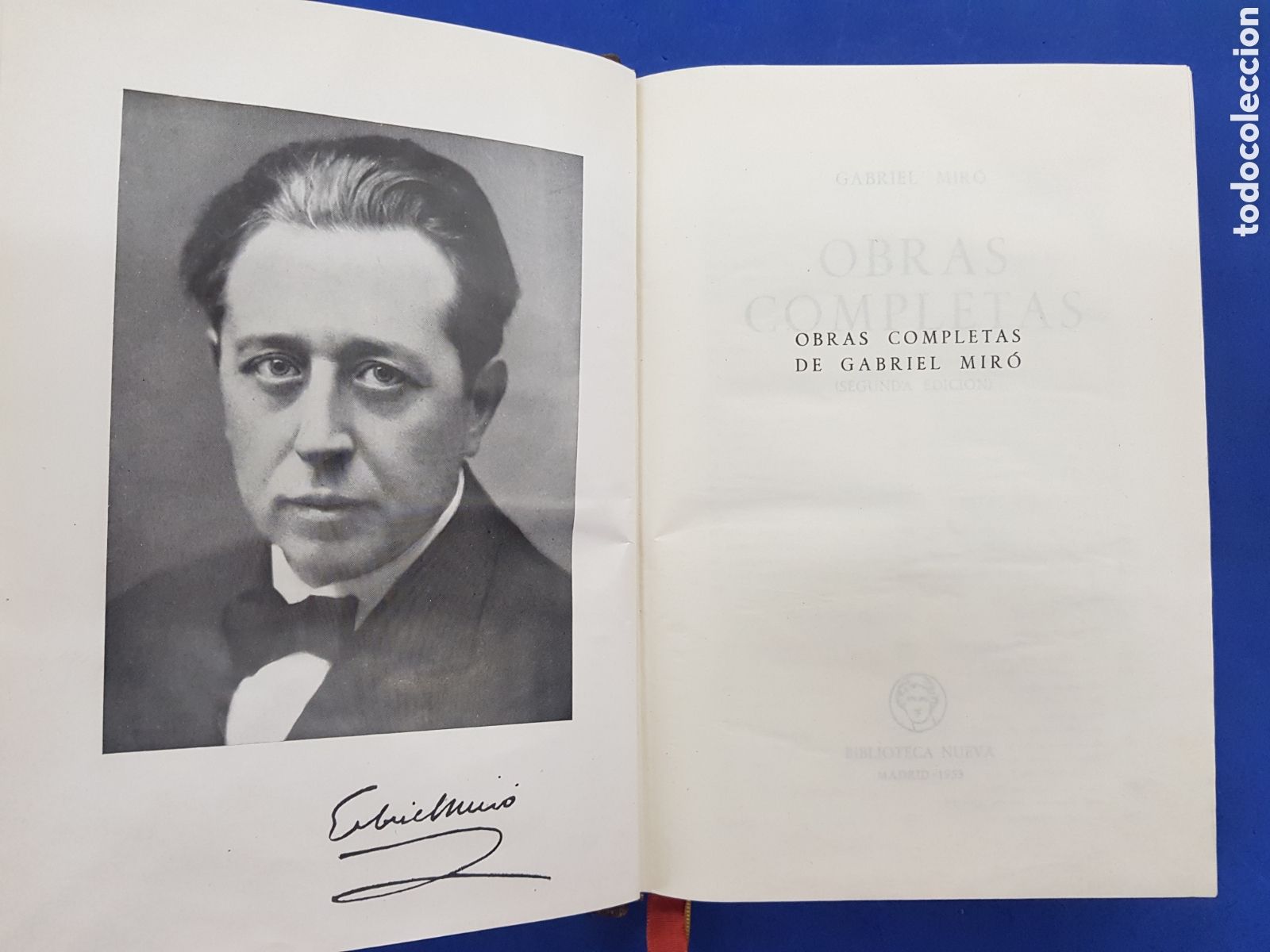 Libros de segunda mano: Gabriel Mir&oacute;, obra completas ,1953 2&deg; edici&oacute;n - Foto 1