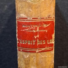 Libros de segunda mano: DE L'ESPRIT DES LOIS PAR MONTESQUIEU - PARIS - GARNIER FRÈRES / 23.412