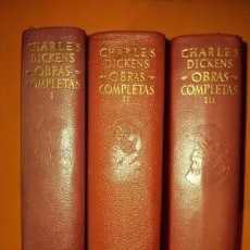 Libros de segunda mano: CHARLES DICKENS. OBRAS COMPLETAS I,II Y III. AGUILAR 1960, 1967, 1959. MUY BUEN ESTADO.. Lote 400972354