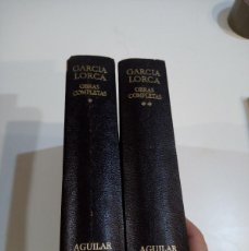 Libros de segunda mano: CC-370 LIBRO FEDERICO GARCIA LORCA: OBRAS COMPLETAS. 2 TOMOS. COMPLETA, ( AGUILAR, 1974).. Lote 401987494