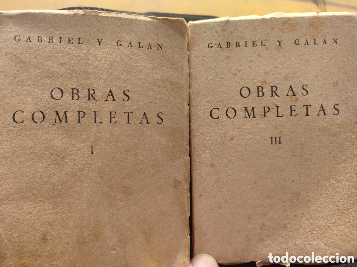 Libros de segunda mano: Obras completas Jos&eacute; Mar&iacute;a Gabriel y Gal&aacute;n - Foto 1