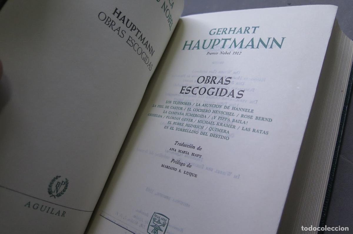 Libros de segunda mano: 1961. Obras escogidas. Hauptmann. AGUILAR - Foto 2