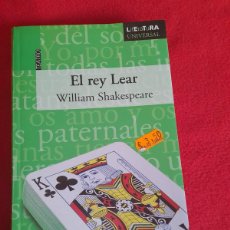 Libros de segunda mano: EL REY LEAR WILLIAM SHAKESPEARE TEATRO LITERATURA UNIVERSAL SERVILIBRO. Lote 403381649