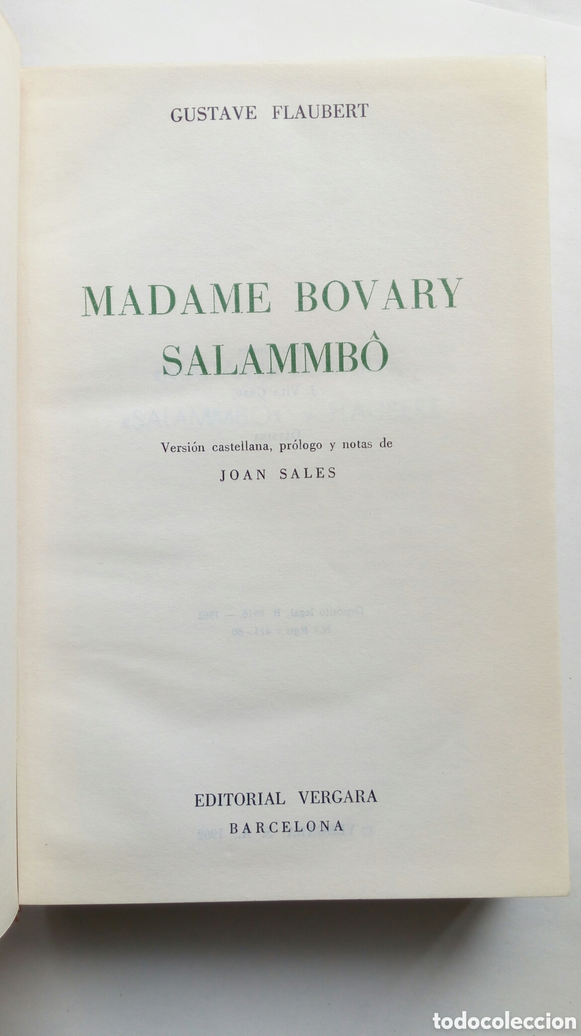 Libros de segunda mano: Madame Bovary. Salammb&ocirc;. Gustave Flaubert. - Foto 4