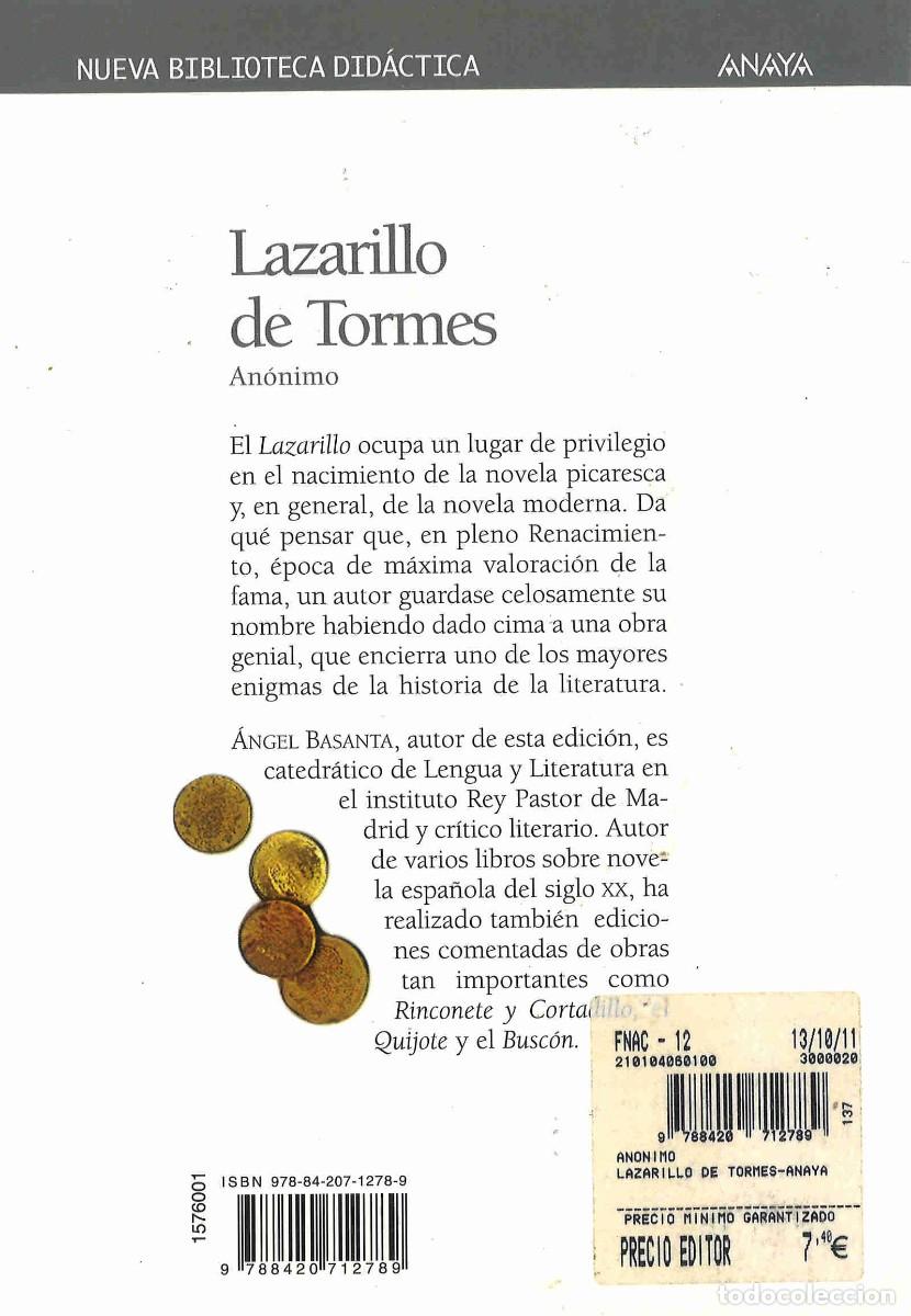 Libros de segunda mano: Lazarillo de Tormes. An&oacute;nimo. Anaya, 2011 - Foto 2