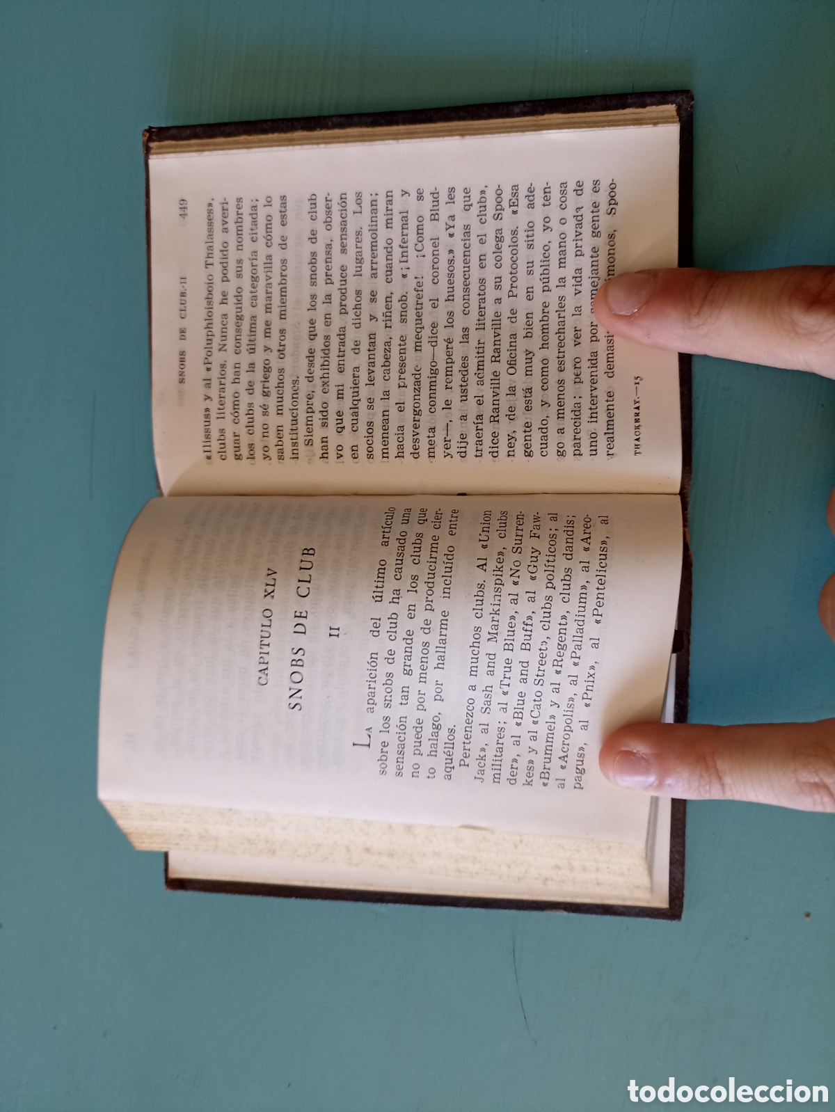 Libros de segunda mano: El libro de los snobs. W. Makepeace Thackeray. Madrid 1946 - Foto 5