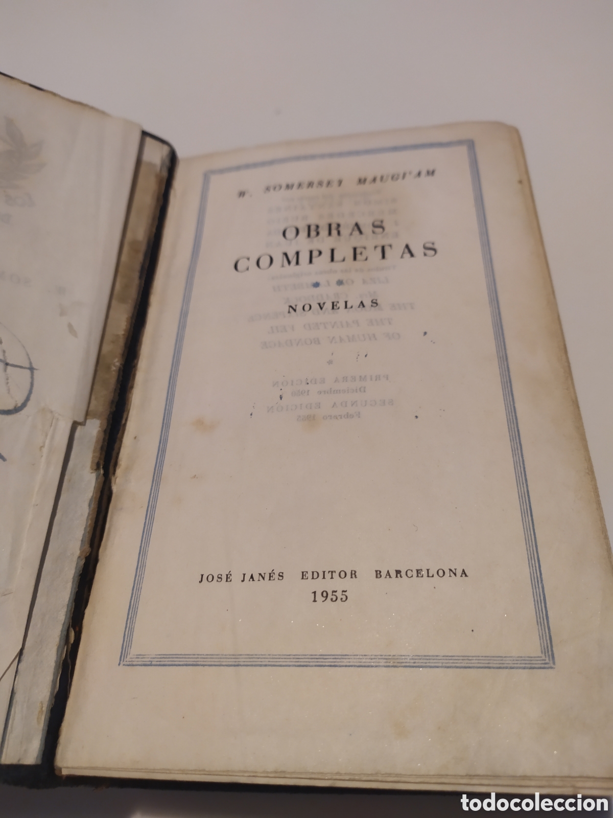 Libros de segunda mano: OBRAS COMPLETAS. SOMERSET MAUGHAM. LOS CL&Aacute;SICOS DEL S XX. - Foto 4