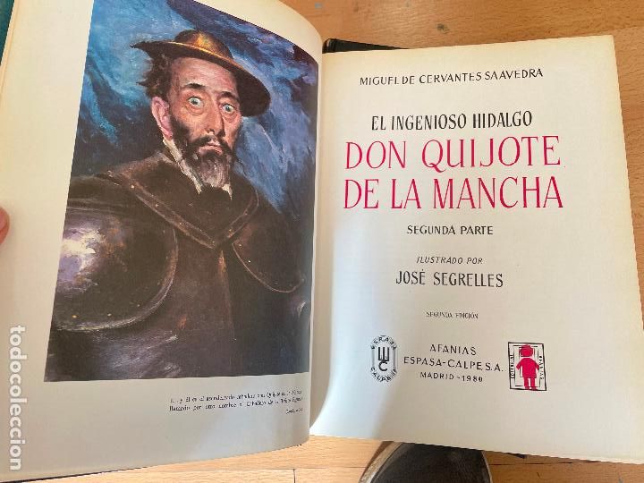 Libros de segunda mano: DON QUIJOTE DE LA MANCHA 2 Tomos Afanias espasa calpe - Foto 7
