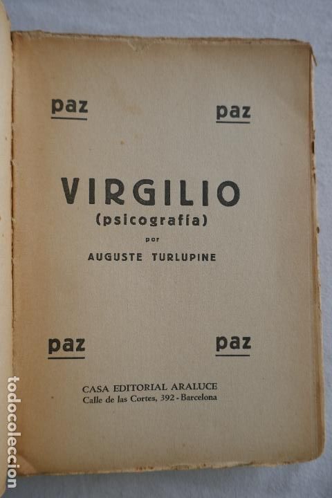 Libros de segunda mano: Virgilio (psicograf&iacute;a) - Turlupine, Auguste - Foto 7