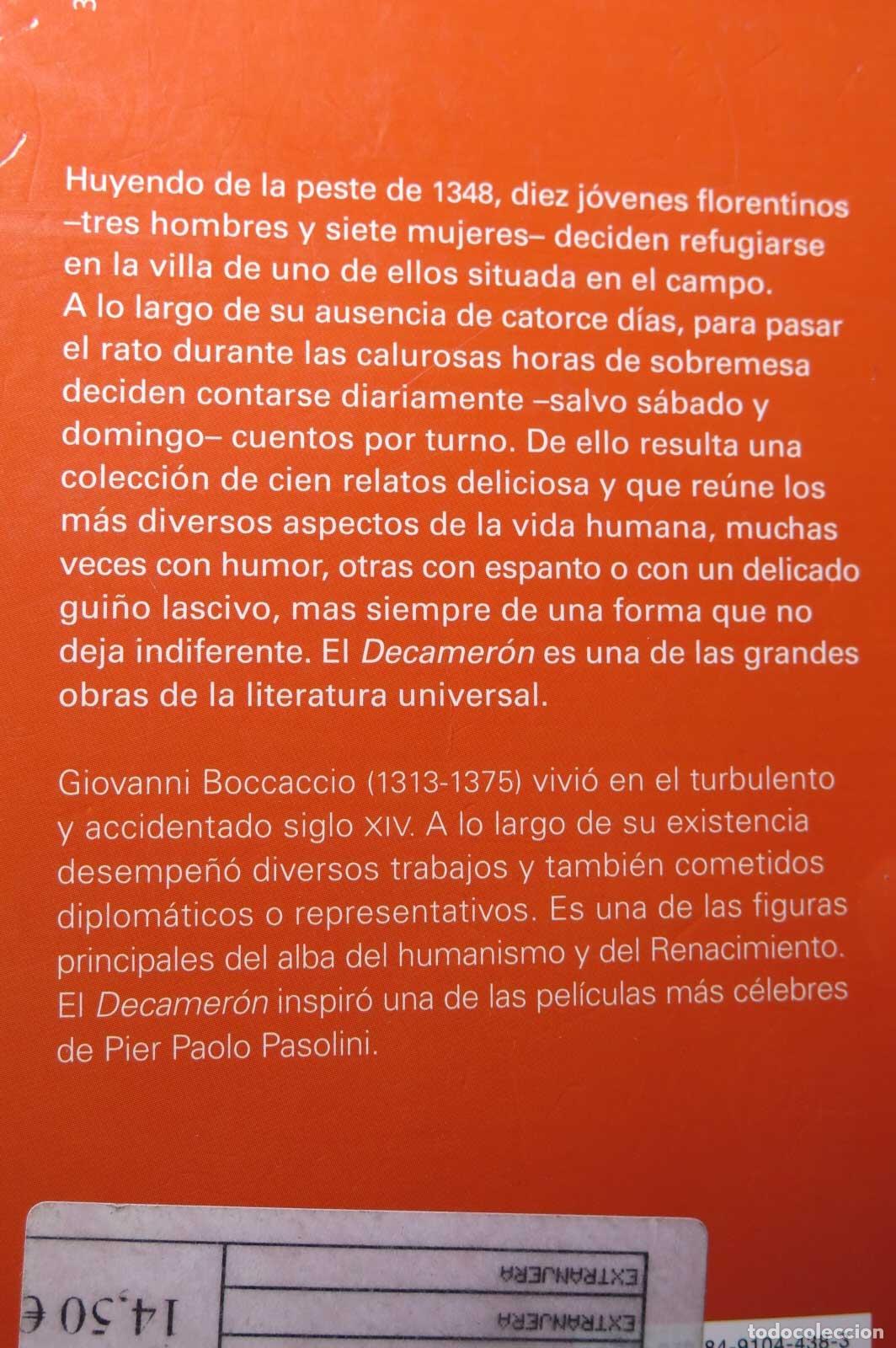 Libros de segunda mano: EL DECAMER&Oacute;N. BOCCACCIO. ALIANZA - Foto 3