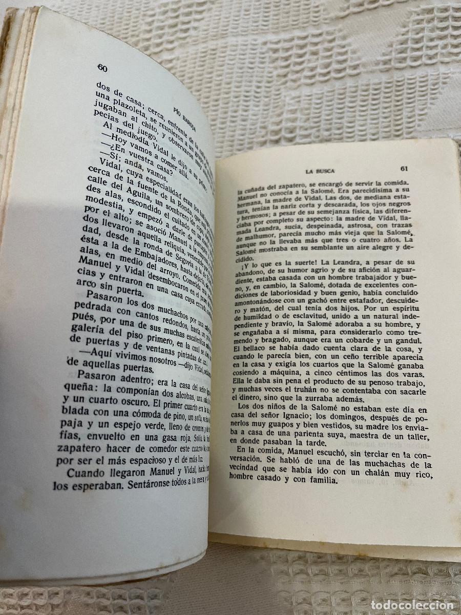 Libros de segunda mano: P&iacute;o Baroja - La busca. Edici&oacute;n de Espasa Calpe 1938 - Foto 3
