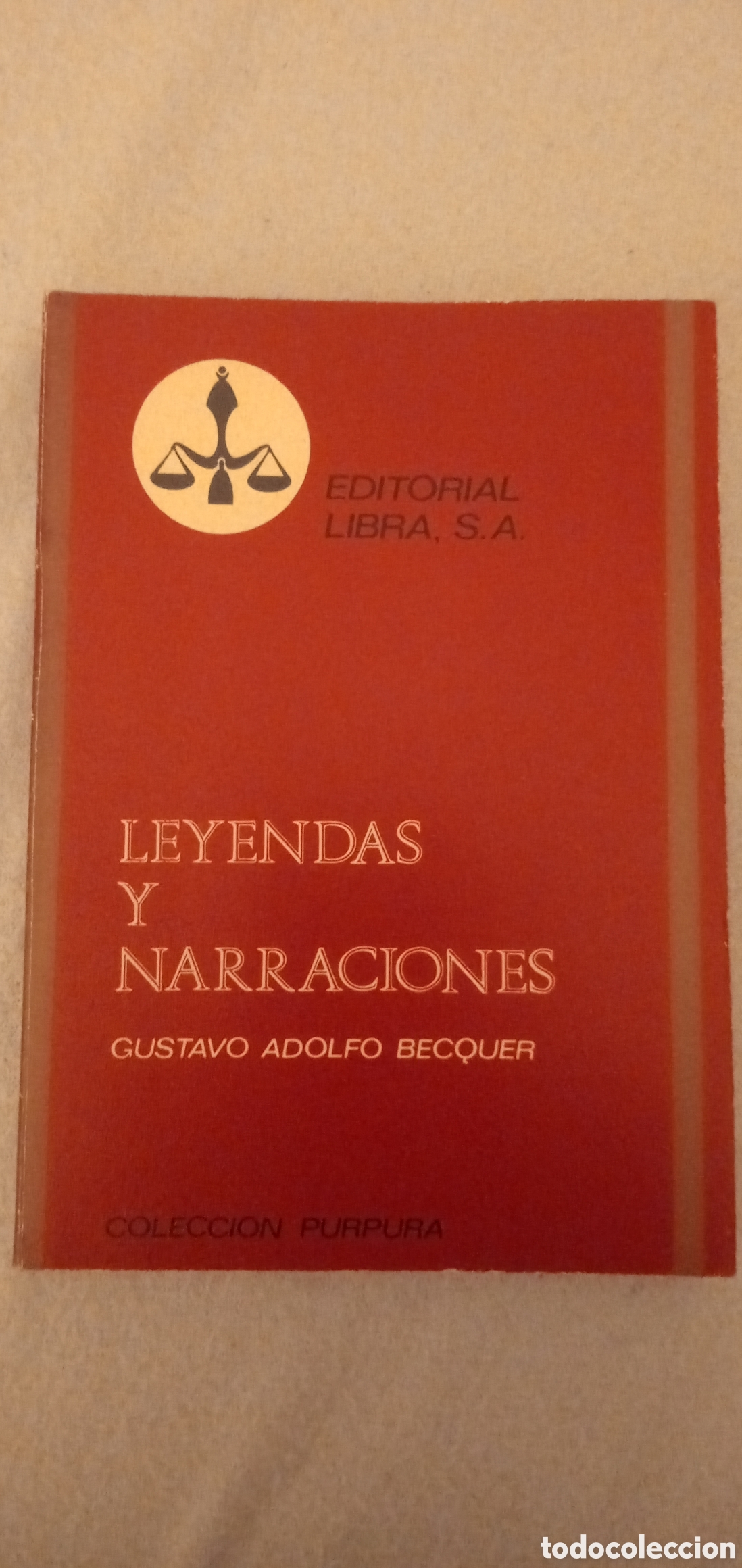 Libros de segunda mano: Leyendas y Narraciones.Gustavo Adolfo Bequer.Editorial libra.1970. - Foto 1