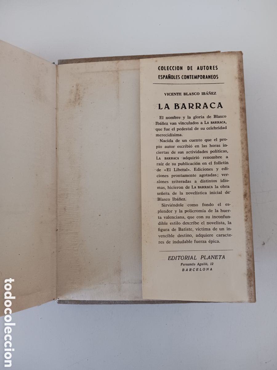 Libros de segunda mano: Ca&ntilde;as y barro, Vicente Blasco Iba&ntilde;ez, 1958 - Foto 4