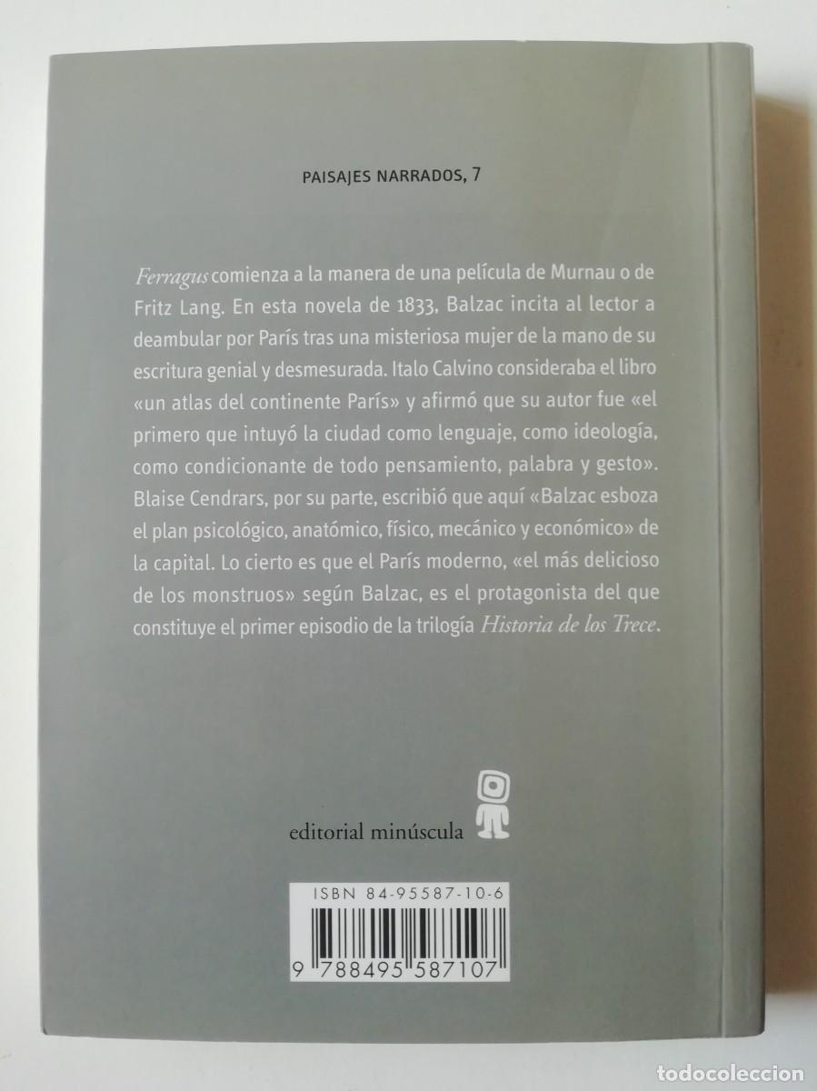 Libros de segunda mano: FERRAGUS - HONOR&Eacute; DE BALZAC - ED. MIN&Uacute;SCULA 2002 - Foto 2