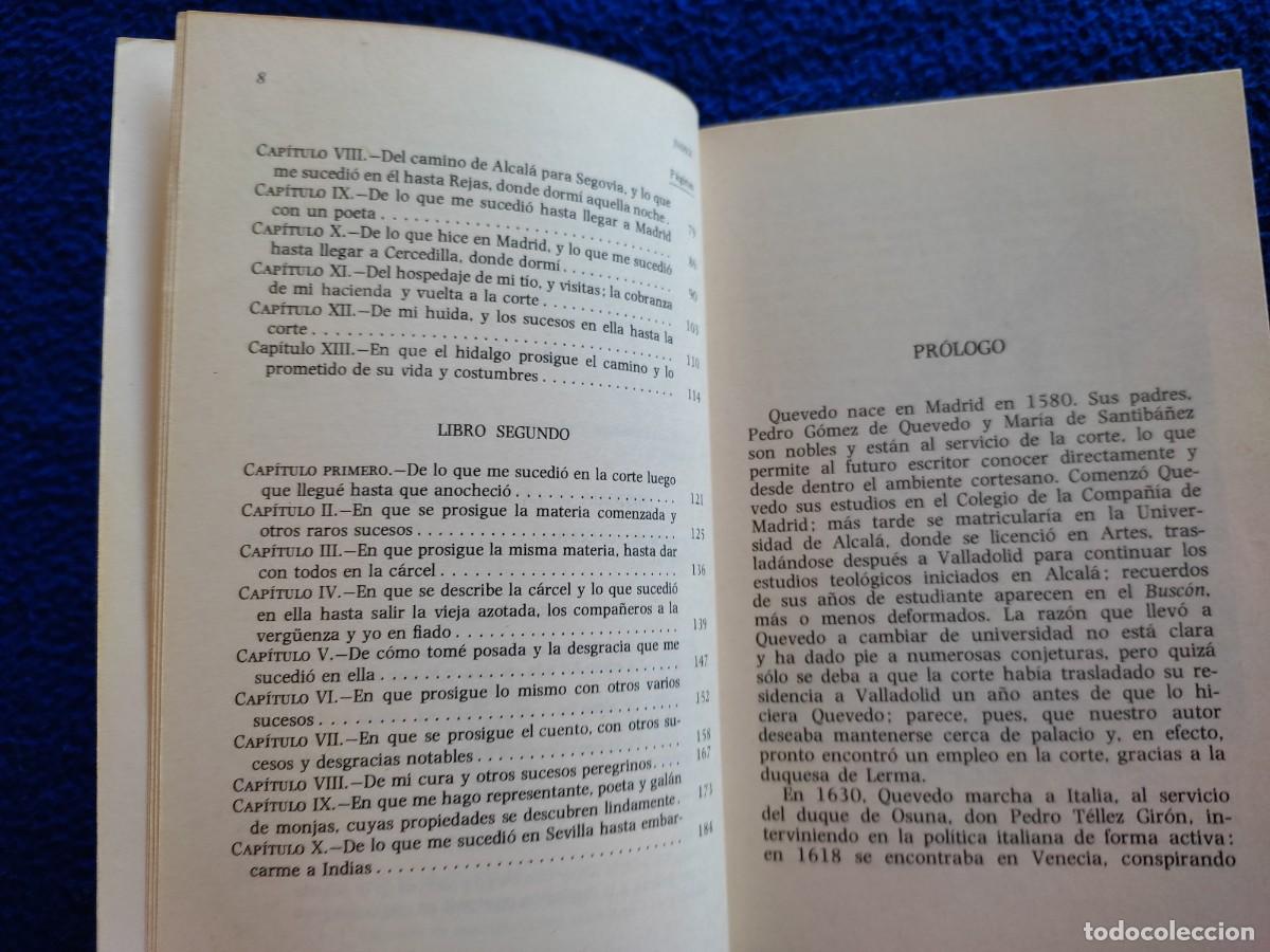 Libros de segunda mano: EL BUSC&Oacute;N Francisco de Quevedo Ediciones Austral Espasa Calpe 1980 - Foto 7
