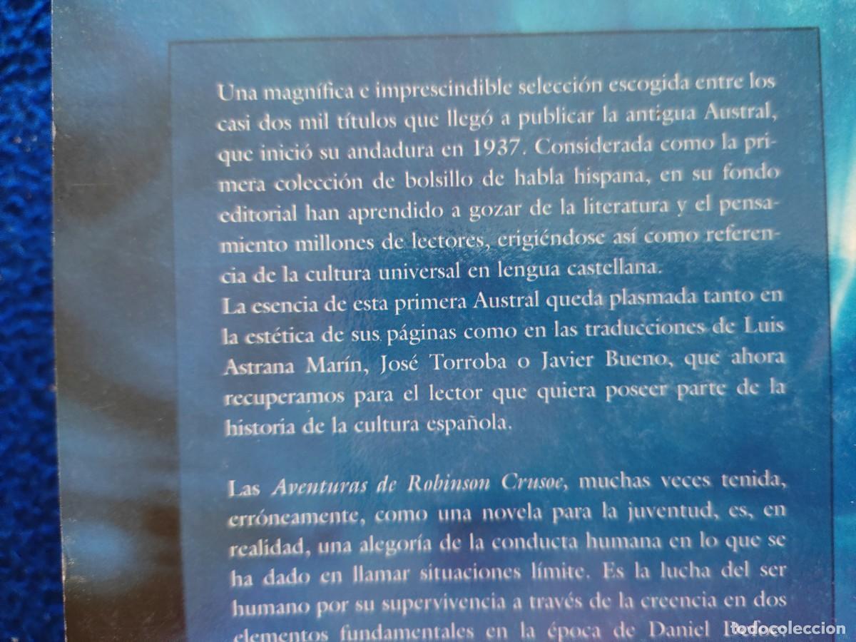 Libros de segunda mano: ROBINSON CRUSOE Daniel Defoe Ed. Espasa Calpe 2002 - Foto 4