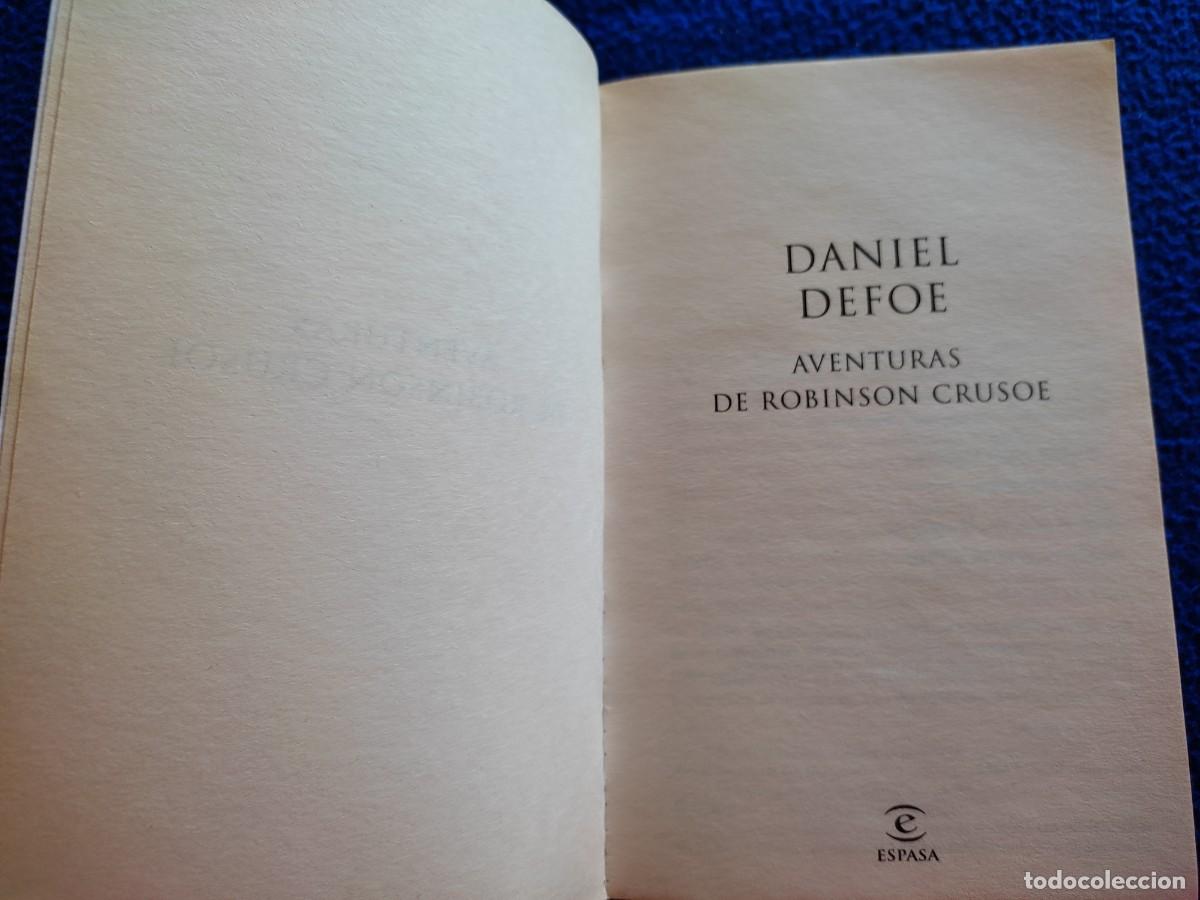 Libros de segunda mano: ROBINSON CRUSOE Daniel Defoe Ed. Espasa Calpe 2002 - Foto 5