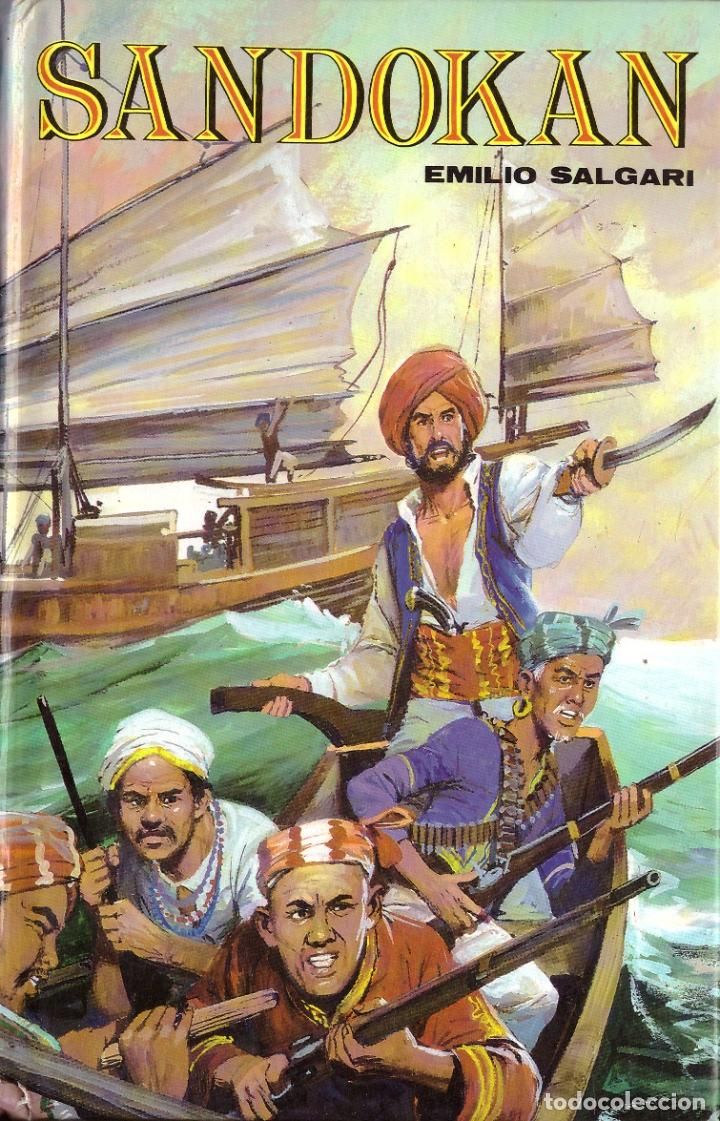 Libros de segunda mano: Sandokan - Emilio Salgari; Editors S.A., tapa dura - Foto 1