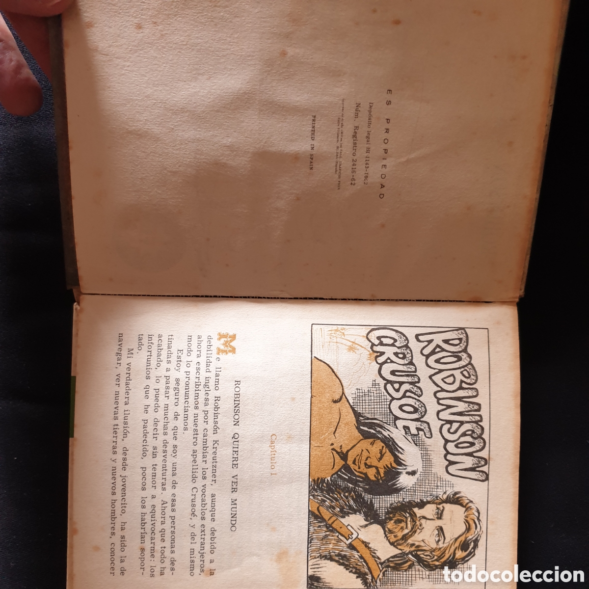 Libros de segunda mano: Robinson Crusoe (ilustrado) - Foto 2