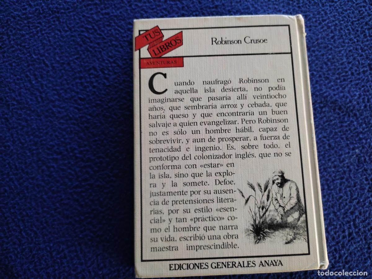 Libros de segunda mano: ROBINSON CRUSOE Daniel Defoe Ediciones Generales Anaya 1984 - Foto 3