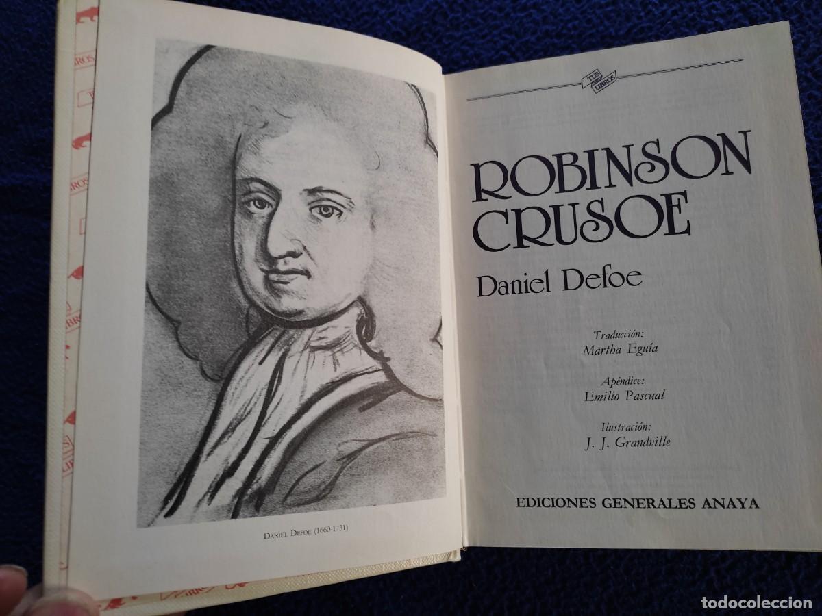 Libros de segunda mano: ROBINSON CRUSOE Daniel Defoe Ediciones Generales Anaya 1984 - Foto 5