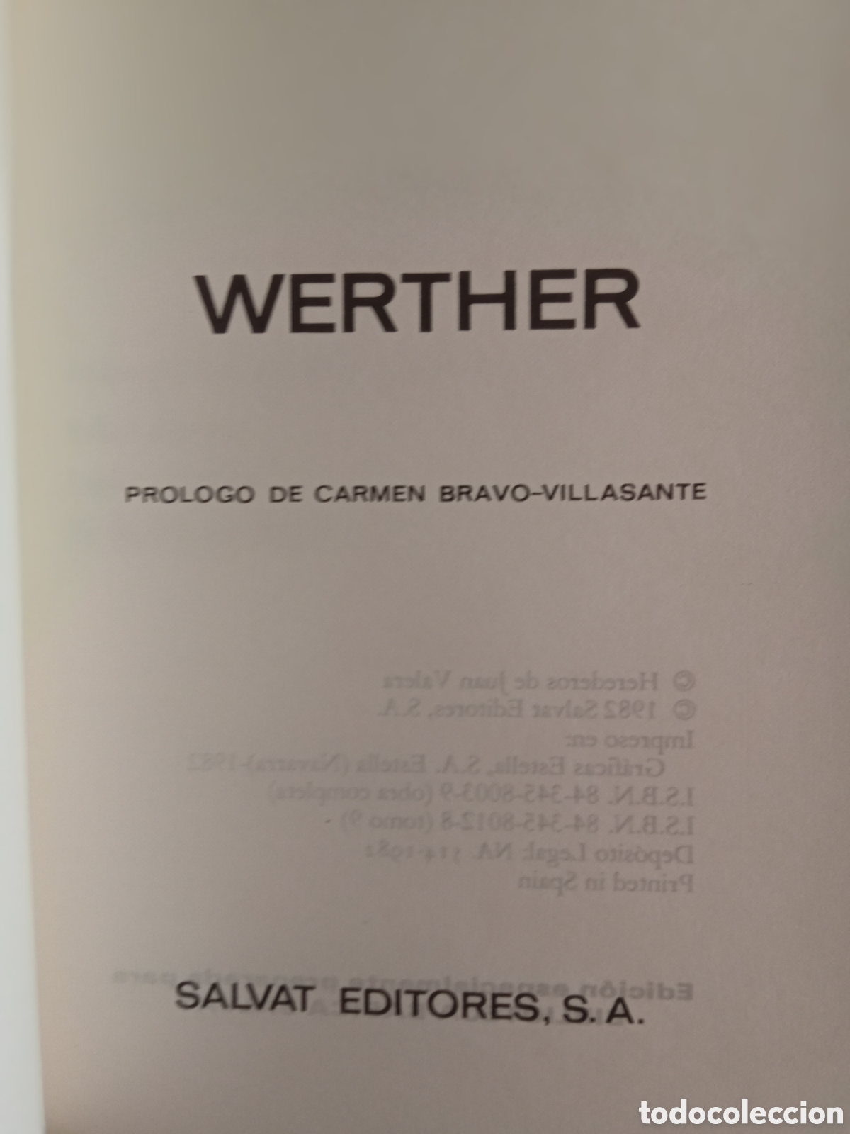 Libros de segunda mano: Libro Werther de J. W. Goethe - Foto 3