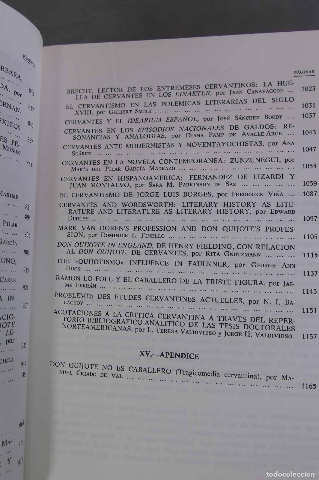 Libros de segunda mano: CERVANTES SU OBRA Y SU MUNDO - Foto 8