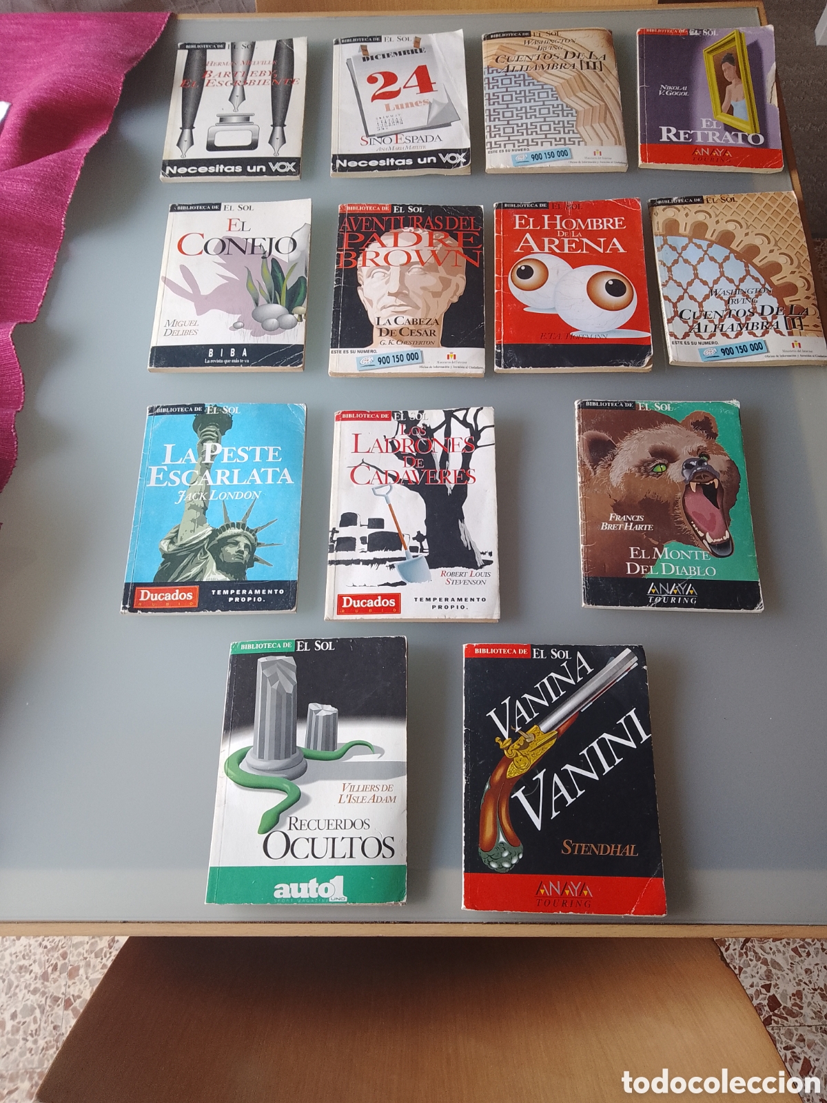 Libros de segunda mano: BIBLIOTECA EL SOL - LOTE 13 NUMEROS / LIBRITOS - CERVANTES / POE / BECQUER / WILDE . - Foto 1