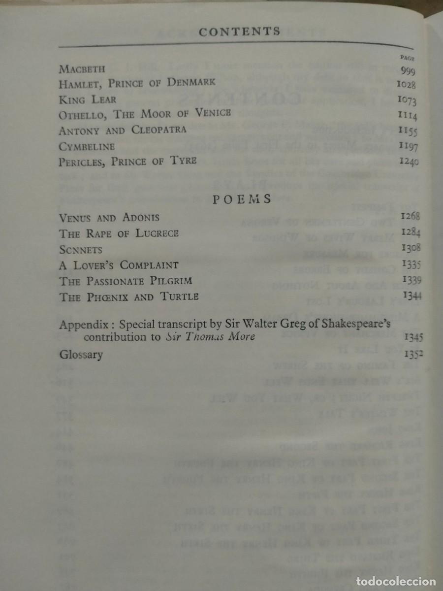 Libros de segunda mano: SHAKESPEARE. COMPLETE WORKS .COLLINS - Foto 4