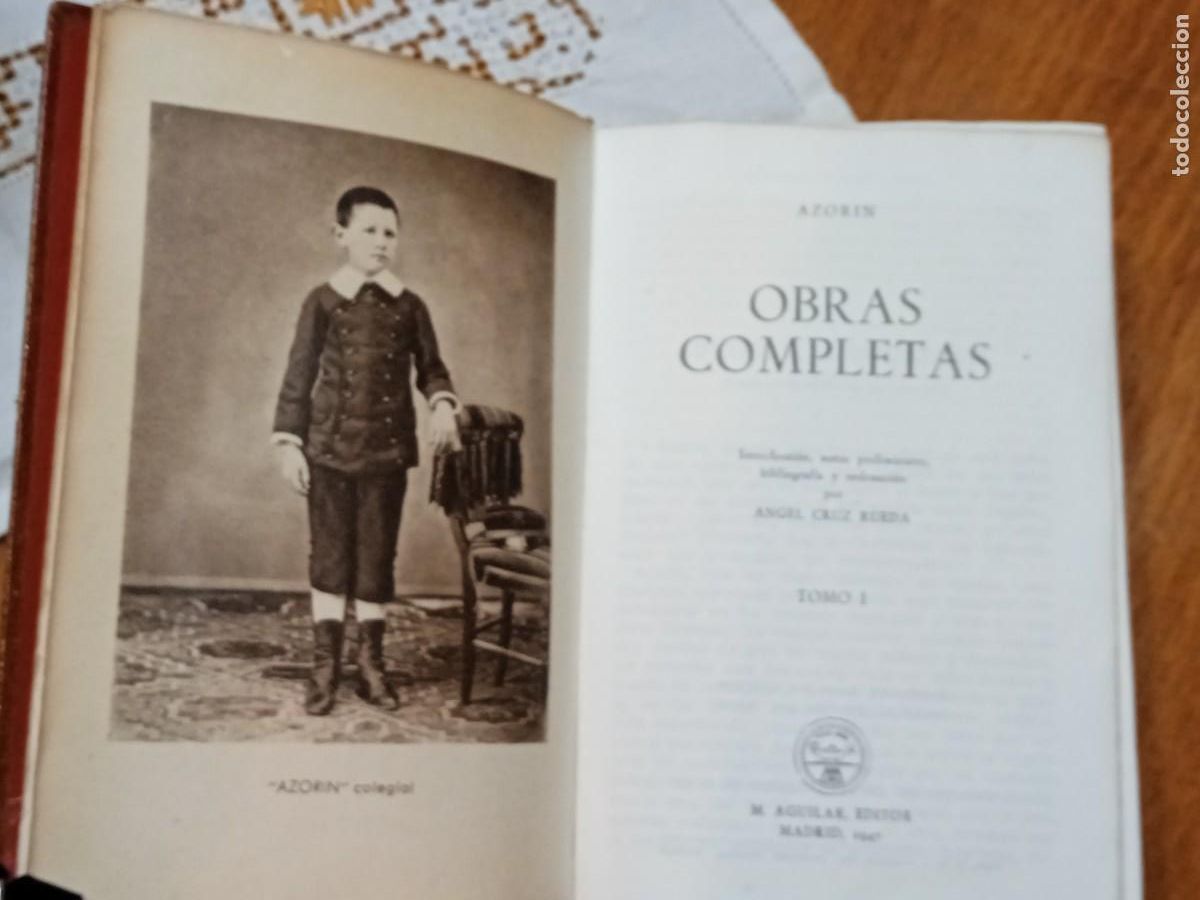 Libros de segunda mano: Azor&iacute;n,Obras completas, colecci&oacute;n Joya. Estudios e introducci&oacute;n de &Aacute;ngel Cruz Rueda - Foto 3