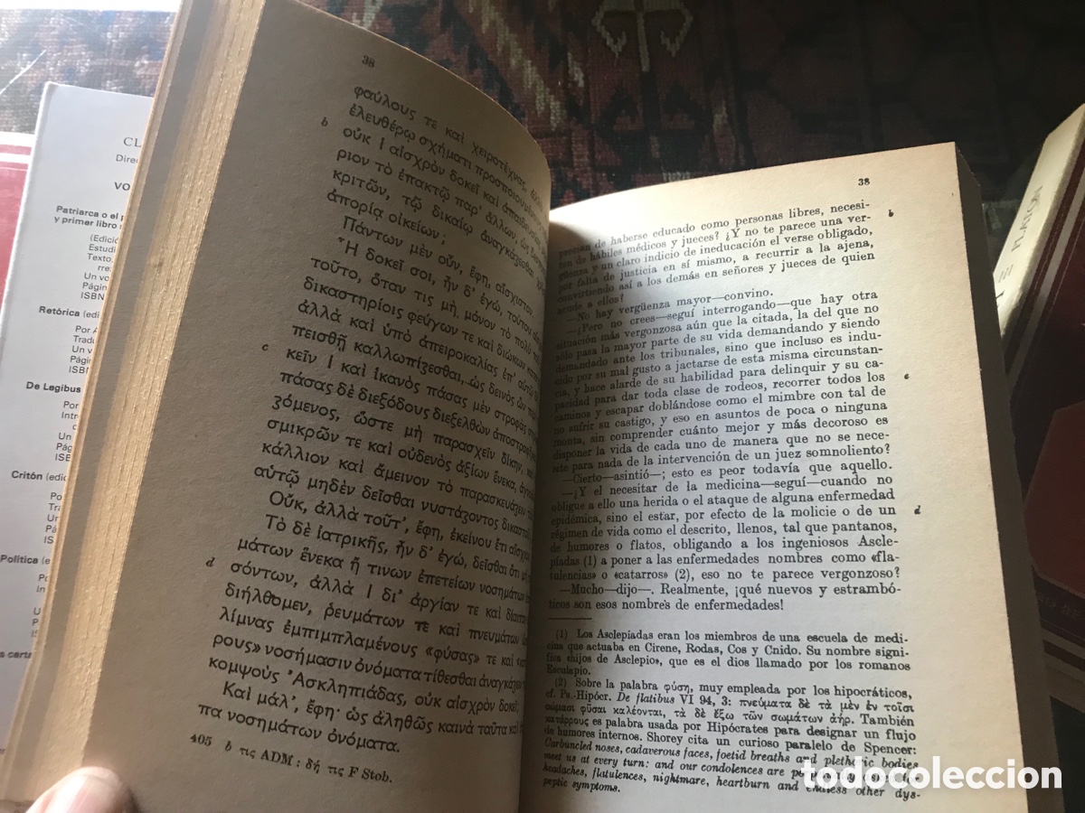 Libros de segunda mano: Plat&oacute;n. La Rep&uacute;blica. Edici&oacute;n biling&uuml;e. Centro de estudios constitucionales - Foto 5