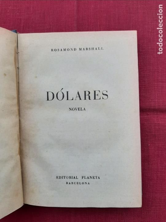 Libros de segunda mano: D&oacute;lares - Marshall, Rosamond - Foto 1