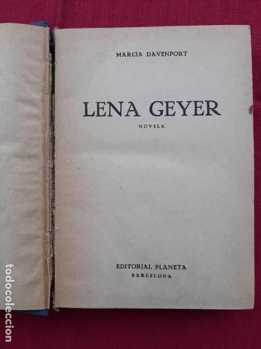 Libros de segunda mano: Lena Geyer - Davenport, Marcia - Foto 1