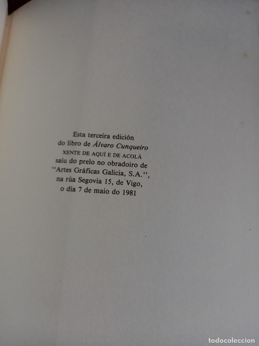 Libros de segunda mano: Xente de aqu&iacute; e acola. &Aacute;lvaro Cunqueiro. - Foto 7