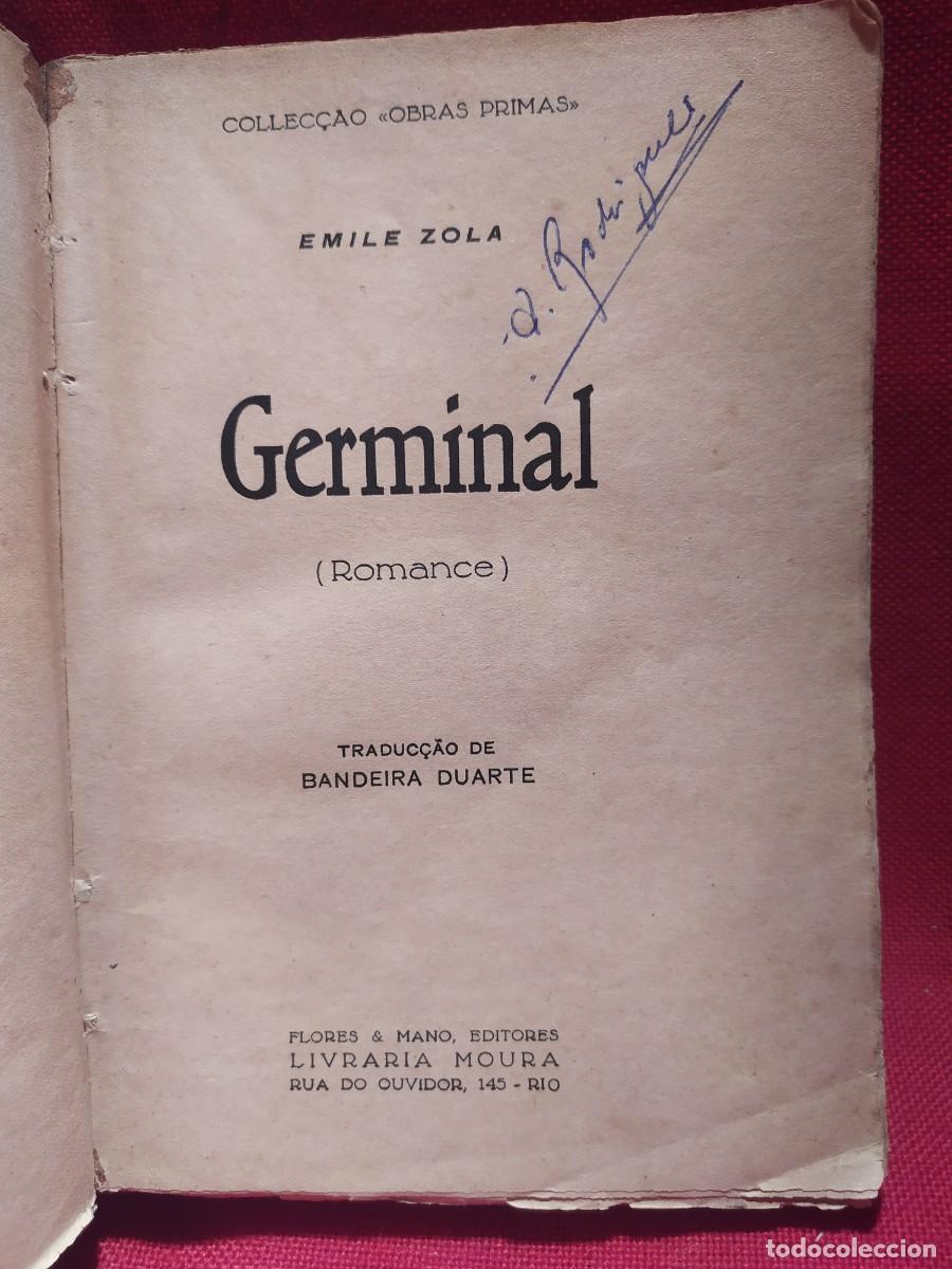 Libros de segunda mano: Germinal. Emilio Zola. R&iacute;o de Janeiro. - Foto 2