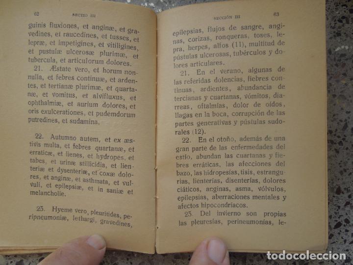 Libros de segunda mano: AFORISMOS DE HIP&Oacute;CRATES - EDITORIAL PUBUL 1923. - Foto 4