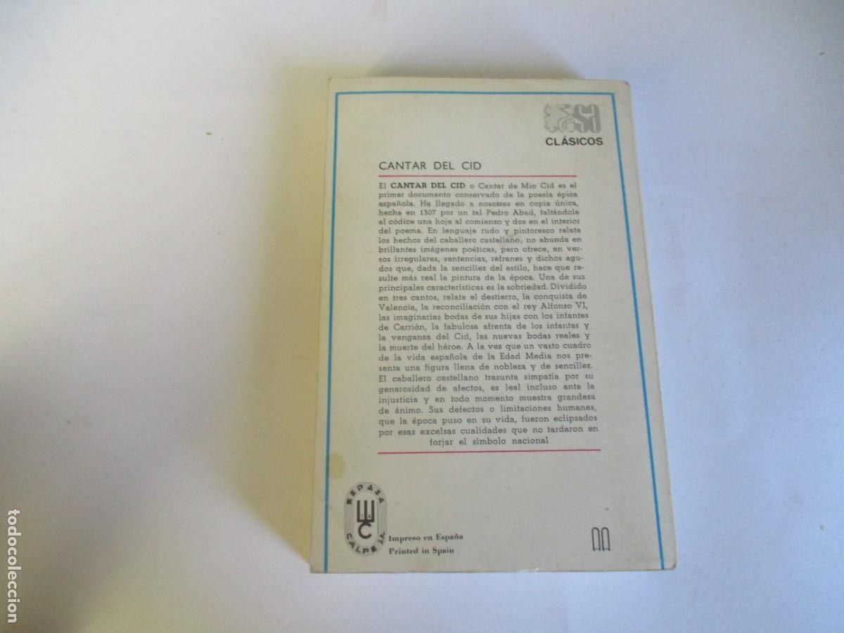 Libros de segunda mano: CANTAR DEL CID W19399 - Foto 2
