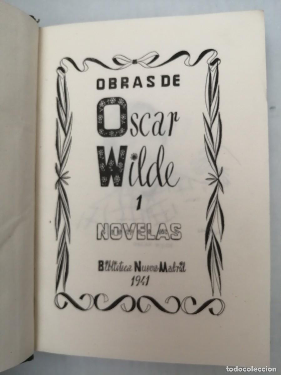 Libros de segunda mano: Obras de Oscar Wilde 1: Novelas - Foto 3