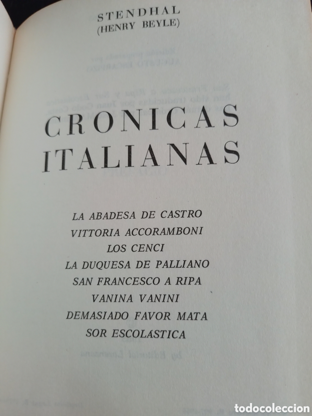Libros de segunda mano: CRONICAS ITALIANAS, STENDHAL, EDITORIAL LORENZANA, 1966 - Foto 2